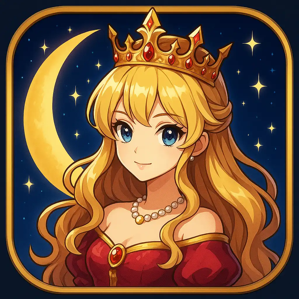 Moon Princess 100 slot tile with an anime princess theme