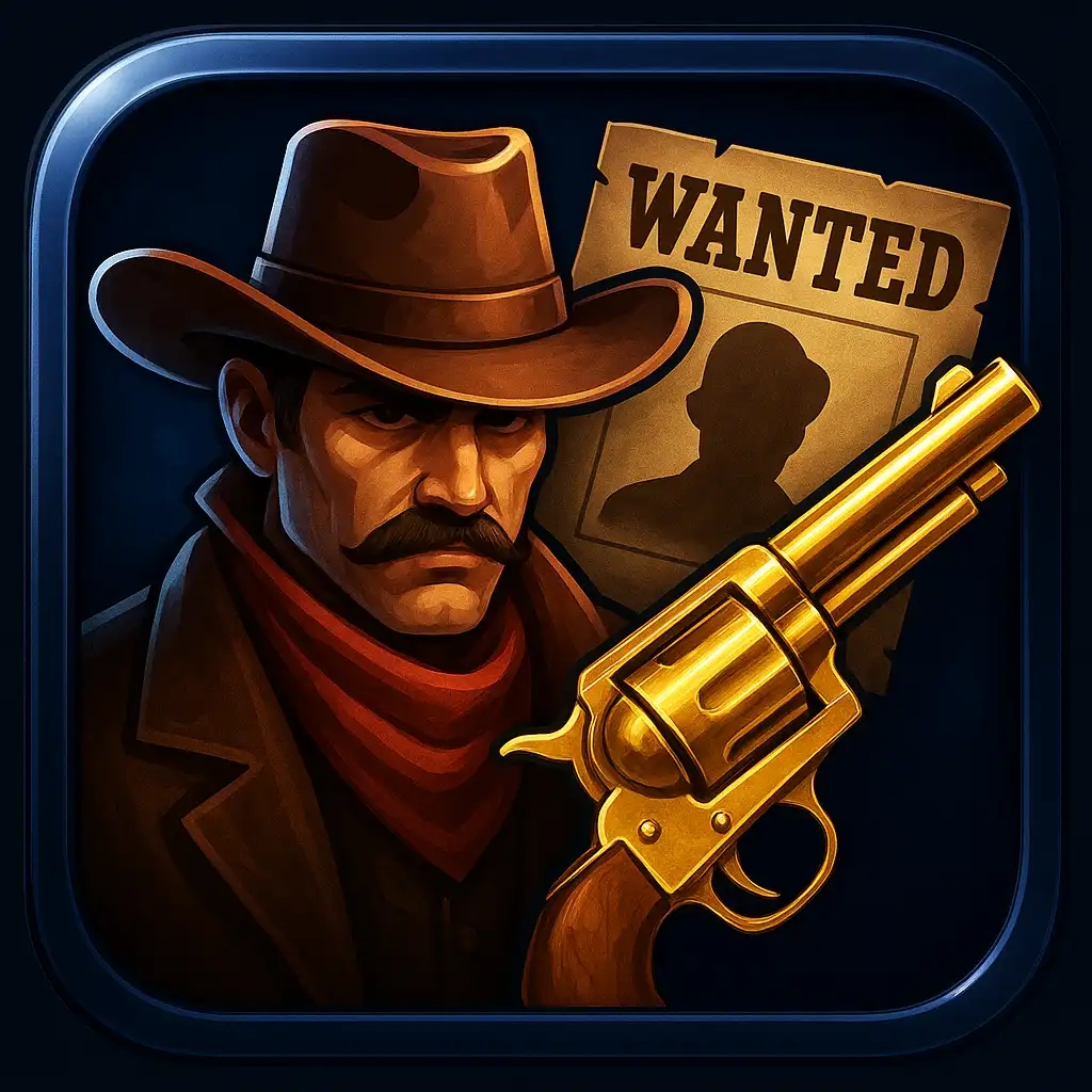 Wanted Dead or a Wild slot tile with a gunslinger theme